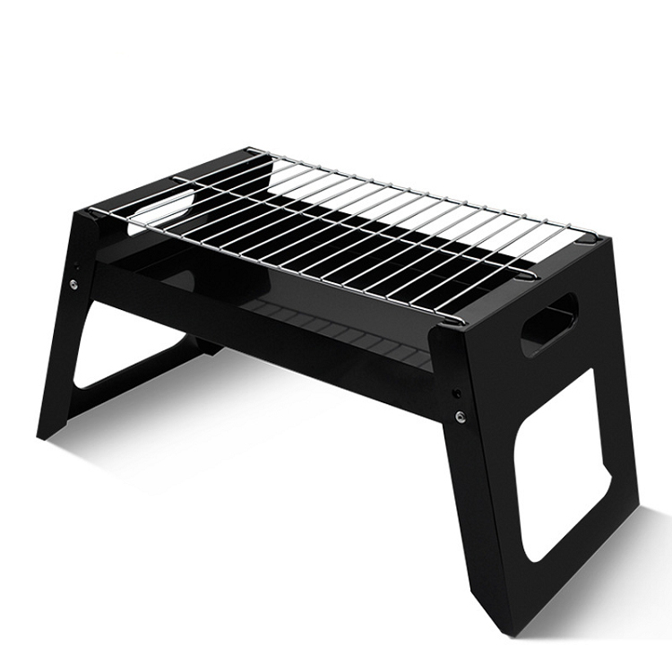 Amazon portable outdoor folding barbecue grill bbq camping installation simple square disposable barbecue grill
